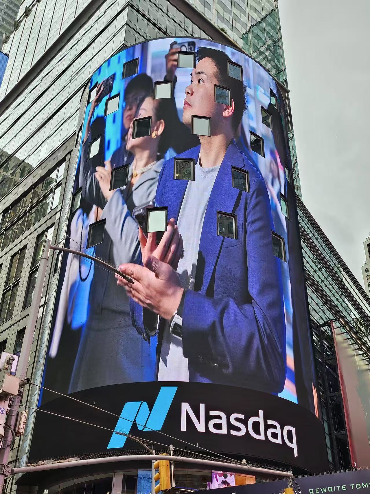 Jayden Wei at Nasdaq, Times Square - Venture Capitalist and Entrepreneur
